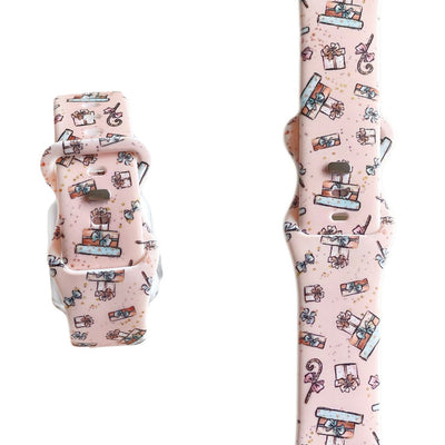 Christmas Present Watch Band - Pink - Tweedle Dee Designs