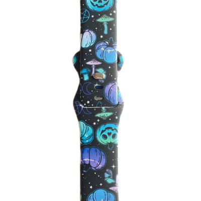 Halloween Watch Band - Twilight Pumpkin - Tweedle Dee Designs